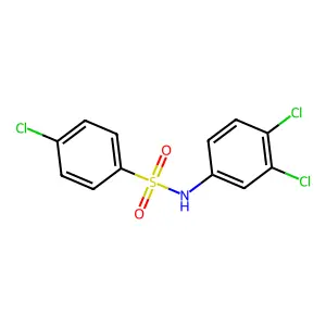 4-chloro-N-(3,4-dichlorophenyl)benzenesulfonamide structure