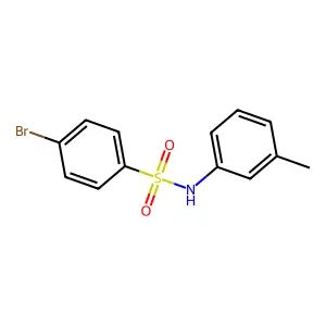 4-bromo-N-(3-methylphenyl)benzenesulfonamide structure