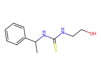 1-(2-Hydroxyethyl)-3-(1-phenylethyl)thiourea structure