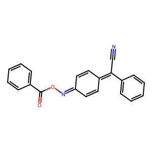 [[4-[Cyano(phenyl)methylidene]cyclohexa-2,5-dien-1-ylidene]amino] benzoate structure