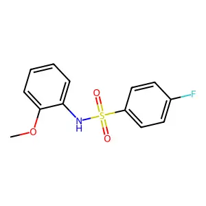 4-fluoro-N-(2-methoxyphenyl)benzenesulfonamide structure