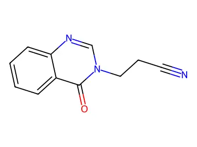 3-(4-oxoquinazolin-3(4H)-yl)propanenitrile structure