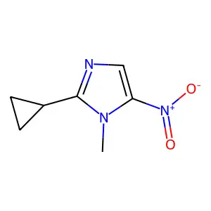 1H-Imidazole, 2-cyclopropyl-1-methyl-5-nitro- structure