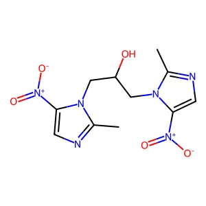 1,3-Bis(2-methyl-5-nitro-1h-imidazol-1-yl)propan-2-ol structure