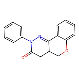 2-Phenyl-4a,5-dihydro-2H-[1]benzopyrano[4,3-c]pyridazin-3(4H)-one structure