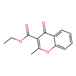 ethyl 2-methyl-4-oxo-4H-chromene-3-carboxylate structure