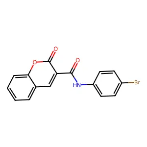 N-(4-bromophenyl)-2-oxo-2H-chromene-3-carboxamide structure