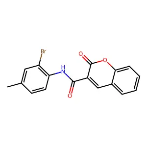 N-(2-Bromo-4-methylphenyl)-2-oxo-2H-chromene-3-carboxamide structure