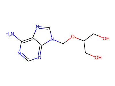 1,3-Propanediol, 2-[(6-amino-9H-purin-9-yl)methoxy]- structure
