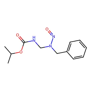 Carbamic acid, ((N-nitrosobenzylamino)methyl)-, isopropyl ester structure