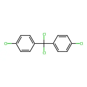 1,1'-(Dichloromethylene)bis(4-chlorobenzene) structure