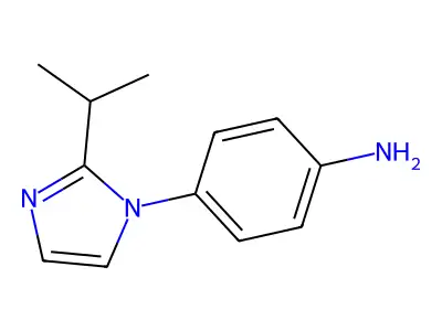 4-(2-Isopropyl-imidazol-1-yl)-phenylamine structure