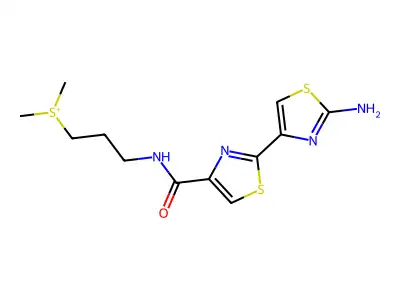 [3-[[(2'-Amino[2,4'-bithiazol]-4-yl)carbonyl]amino]propyl]dimethylsulfonium structure