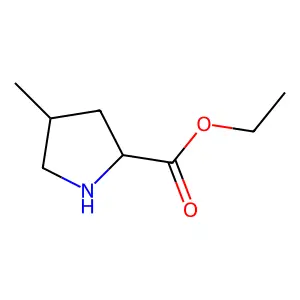 L-Proline, 4-methyl-, ethyl ester, cis- structure