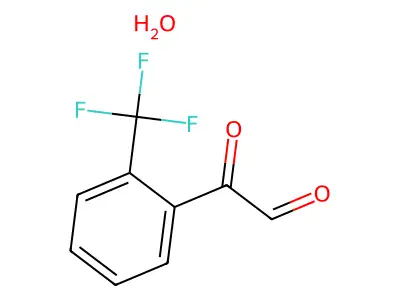 3,3,3-Trifluoro-1-phenylpropane-1,2-dione hydrate structure