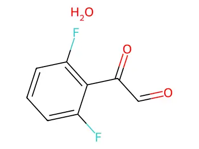 2,6-Difluorophenylglyoxal hydrate structure