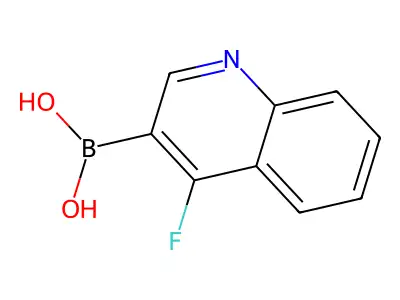 (4-Fluoroquinolin-3-yl)boronic acid structure