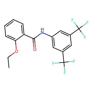 N-[3,5-bis(trifluoromethyl)phenyl]-2-ethoxybenzamide structure