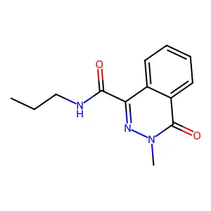 3-methyl-4-oxo-N-propylphthalazine-1-carboxamide structure