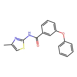 N-(4-Methyl-1,3-thiazol-2-yl)-3-phenoxybenzamide structure