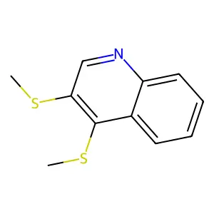 3,4-Bis(methylsulfanyl)quinoline structure