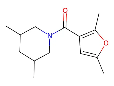 (2,5-Dimethylfuran-3-yl)-(3,5-dimethylpiperidin-1-yl)methanone structure