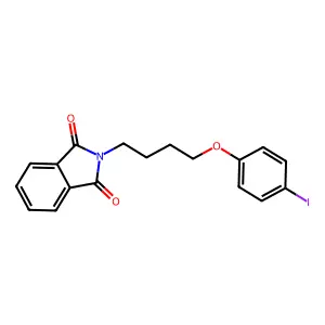 2-[4-(4-Iodophenoxy)butyl]isoindole-1,3-dione structure