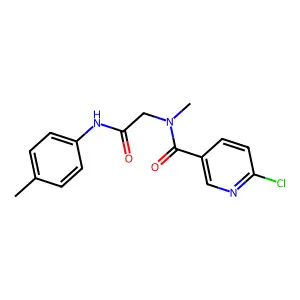 2-[1-(6-chloropyridin-3-yl)-N-methylformamido]-N-(4-methylphenyl)acetamide structure