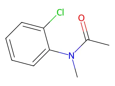 N-(2-chlorophenyl)-N-methylacetamide structure