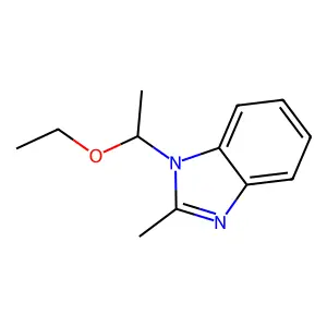 1-(1-ethoxyethyl)-2-methyl-1H-benzimidazole structure
