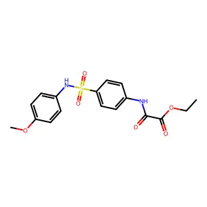 Ethyl ({4-[(4-methoxyphenyl)sulfamoyl]phenyl}amino)(oxo)acetate structure