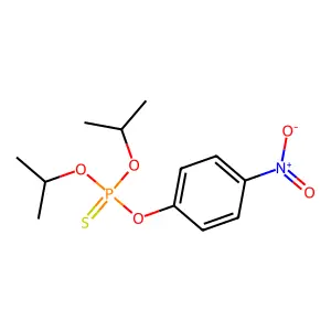 O,O-Bis(1-methylethyl) O-(4-nitrophenyl) phosphorothioate structure