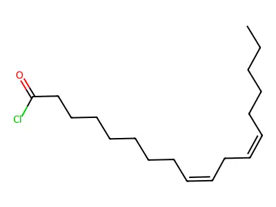 Octadeca-9,12-dienoyl chloride structure