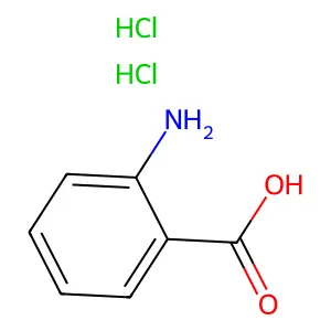 Benzoic acid, 2-amino-, hydrochloride (1:2) structure