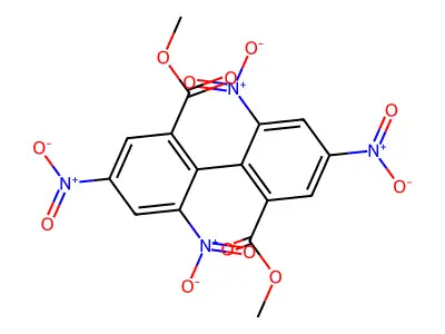 (1,1'-Biphenyl)-2,2'-dicarboxylic acid, 4,4',6,6'-tetranitro-, dimethyl ester structure