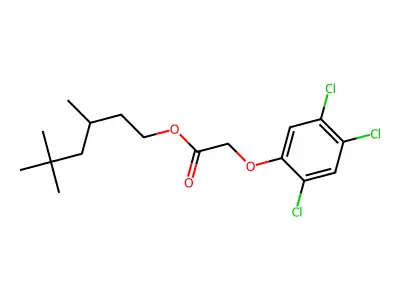 3,5,5-Trimethylhexyl 2,4,5-trichlorophenoxyacetate structure