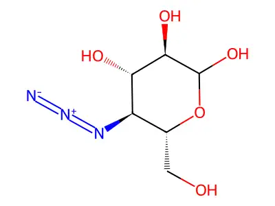 4-Azido-4-deoxyglucose structure