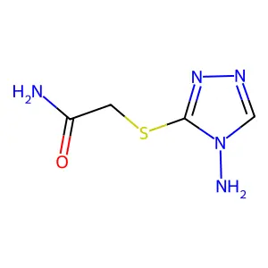 2-[(4-amino-4H-1,2,4-triazol-3-yl)sulfanyl]acetamide structure