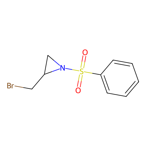 Aziridine, 2-(bromomethyl)-1-(phenylsulfonyl)- structure