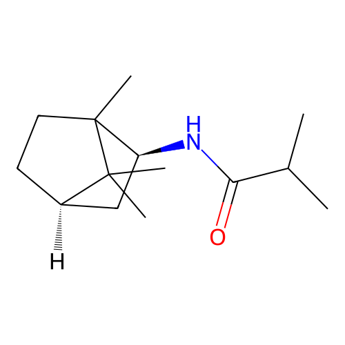 Isobutyramide, N-isobornyl- structure
