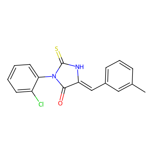 4-Imidazolidinone, 3-(2-chlorophenyl)-5-((3-methylphenyl)methylene)-2-thioxo- structure