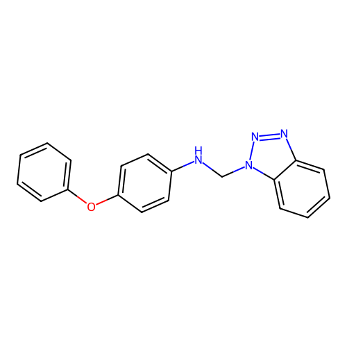 N-(1H-benzotriazol-1-ylmethyl)-4-phenoxyaniline structure