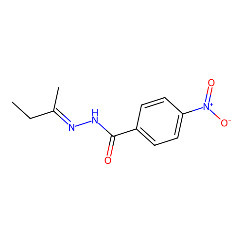 N'-[(2E)-Butan-2-ylidene]-4-nitrobenzohydrazide structure