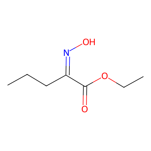 Ethyl 2-hydroxyiminopentanoate structure