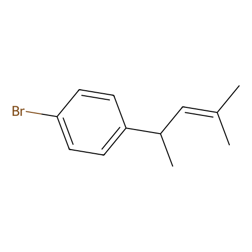 Benzene, 1-bromo-4-(1,3-dimethyl-2-butenyl)- structure