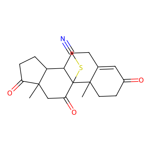 3,11,17-Trioxoandrost-4-en-9-yl thiocyanate structure
