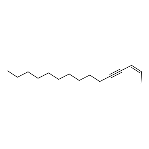 2-Pentadecen-4-yne, (Z)- structure