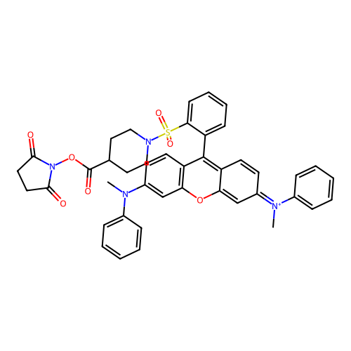 QSY7 succinimidyl ester(1+) structure