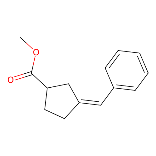 Methyl 3-benzylidenecyclopentane-1-carboxylate structure