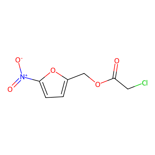 (5-Nitrofuran-2-yl)methyl 2-chloroacetate structure